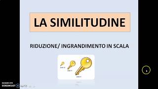 La similitudine  Ingrandimento e riduzione in scala [upl. by Eerrahs]