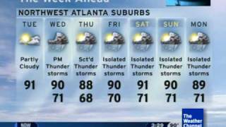 The Weather Channel  Local on the 8s for Northwest Atlanta Suburbs [upl. by Haelam]