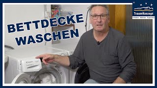 Wie wasche ich BETTDECKEN richtig  FRAG DEN JÄGER  TraumKonzept Folge 26 [upl. by Sialac]