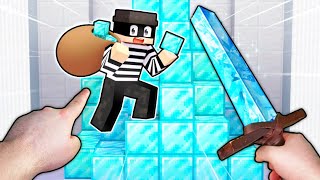 Realistic Minecraft  Hes STEALING DIAMONDS from our SECRET BASE [upl. by Ole]