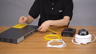 Application of PoE Gigabit RJ45 to SFP Media Converter  FS [upl. by Tehr877]