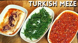 Easy and Quick Turkish Meze Recipes  Turkish Tapas [upl. by Zetnom]