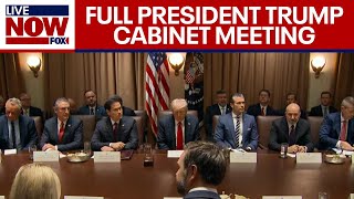 Trump Cabinet Meeting President Trump hosts meeting with Elon Musk DOGE  FULL [upl. by Sachsse]