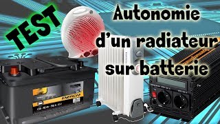 radiateur 220 v sur batterie 12 v avec convertisseur 3000 W [upl. by Ednutabab457]