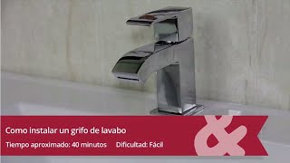 Cómo instalar un grifo de lavabo [upl. by Naoh]