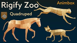 Animal Animation Presets  Quadruped Walk  Run  Instructional [upl. by Rolyat]