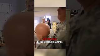 Military base active shooter scenario training‼️🤯 military army combat war [upl. by Letnoj]