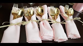 DIY Napkin Arrangement  Quick and Easy [upl. by Tisdale]