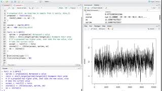 R Tutorial 32 Markov Chain Monte Carlo MCMC  Metropolis Algorithm [upl. by Bacon]