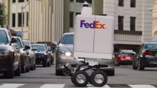 FedEx unveils autonomous robot to test lastmile deliveries [upl. by Leinadnhoj175]