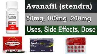 Avanafil stendra 50 mg 100 mg 200 mg Tablet  Uses Side Effects Dosage HINDI  Spedra Tab [upl. by Hultin]