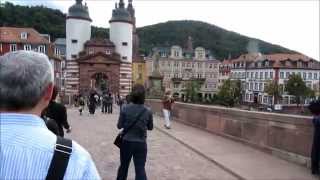 Historic old town Altstadt of Heidelberg Germany [upl. by Nonnerb546]