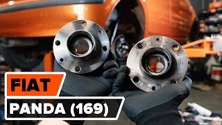 Wie FIAT PANDA 169 Radlager hinten wechseln AUTODOC TUTORIAL [upl. by Ivan]