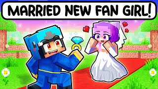 Omz MARRIED A NEW CRAZY FAN GIRL in Minecraft [upl. by Hazeefah]