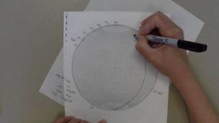 Stereonet plotting the rake of a line [upl. by Venuti]