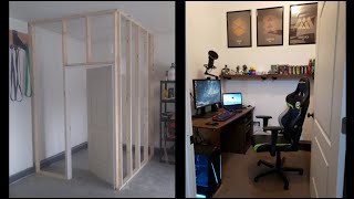 I Built An OfficeStream Room in My Garage DIY Project [upl. by Eckardt]