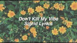 Dont Kill My Vibe  Sigrid Lyrics [upl. by Querida]