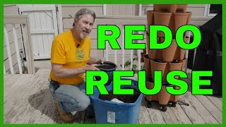 How to Revitalize Old Potting Soil Containers amp GreenStalk [upl. by Elburt809]