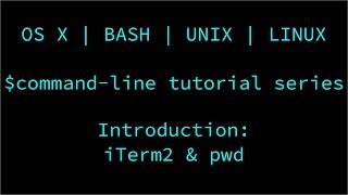 How to Use the Terminal  pwd  Command Line  Mac  OS X  iTerm  UNIX [upl. by Vange]