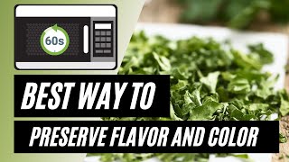 How To Dry Herbs In The Microwave Crisp in Seconds [upl. by Nonnaihr]