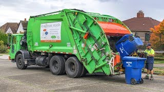 Autocar WXLL  McNeilus Rear Load Garbage Truck [upl. by Eytak]