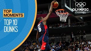 Top 10 Olympic Dunks  Top Moments [upl. by Web]