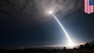 US ICBM test Minuteman III missile successfully launched from Vandenberg Air Force base  TomoNews [upl. by Symons]