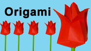 Como Hacer Flores De Papel Origami Fácil [upl. by Brine]