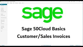 Sage 50Cloud Tutorial  Sales Invoices  Lesson 5 [upl. by Collete]