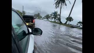 Tutuila King Tide and Winter trade winds meet the morning commute in American Samoa [upl. by Paik80]