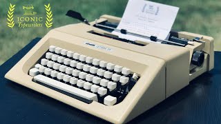 1975 Olivetti Lettera 25 Portable Typewriter  Modern Vintage [upl. by Nitsid]