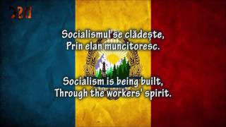 Romanian anthem quot3 Culoriquot Lyrics ROEN 1977–1989 [upl. by Inaluiak]