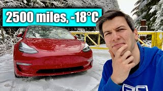 How Miserable Is A Winter Tesla Road Trip 18°C amp Broken Superchargers [upl. by Bender843]