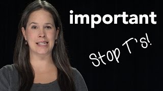 How to Pronounce IMPORTANT  American English [upl. by Novad]