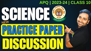 Science Practice Paper Discussion CBSE 2023  2024 [upl. by Ahsilem]