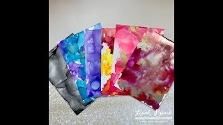 5 Basic Alcohol Inks Techniques [upl. by Aikkin]