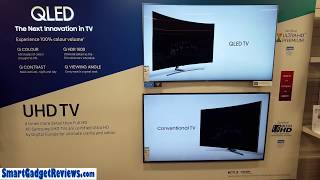 UHD vs QLED 4K TV Picture Comparison Video  Samsung Crystal [upl. by Penland875]