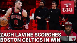 Zach Lavine Scorches Boston Celtics In Win [upl. by Nosredna]