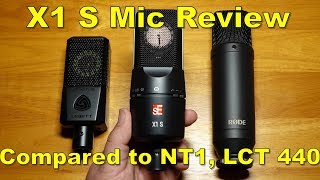 sE Electronics X1 S Microphone Review and Comparison [upl. by Orabel657]