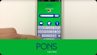 PONS Wörterbuch Bibliothek App Advanced Englisch Deutsch Translator [upl. by Ailaza506]