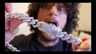 Unboxing Iced Out Cuban Link And Review  AstroiceJewelry [upl. by Brebner]