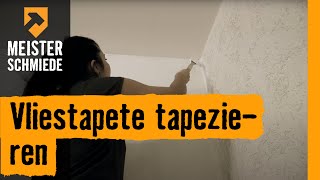 Vliestapete tapezieren Planung amp Untergrundvorbereitung  HORNBACH Meisterschmiede [upl. by Enak]