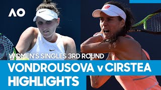 Marketa Vondrousova vs Sorana Cirstea Match Highlights 3R  Australian Open 2021 [upl. by Egap]