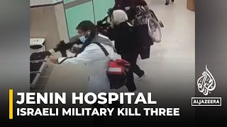 CCTV footage shows Israeli special forces infiltrating Jenin hospital [upl. by Medora457]