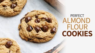 Almond Flour Cookies  glutenfree chocolate chip cookies [upl. by Lubeck]