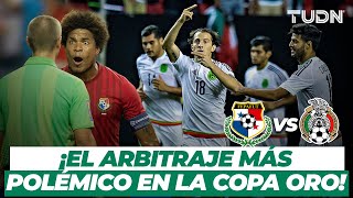 Panamá vs México  ¡Arbitraje POLÉMICO y Panamá quiso abandonar la cancha  Copa Oro 2015  TUDN [upl. by Enyluqcaj195]