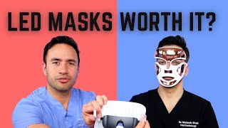 DERMATOLOGIST REVIEWS LED MASKS RED LIGHT and BLUE LIGHT [upl. by Colas]