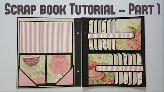 Scrap book Tutorial Part 1 by Srushti Patil [upl. by Itirp]