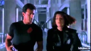 Demolition Man Sylvester Stallone and Sandra Bullock fight scene [upl. by Forsta]