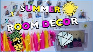 3 DIY ROOMDECOR Ideen Sommer Zimmer dekorieren  Mavie Noelle Anleitung [upl. by Ylecic]